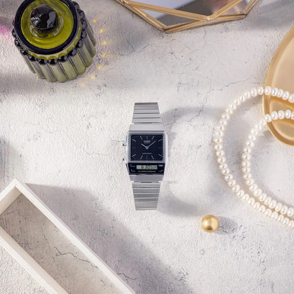 MONTRE | CASIO vintage Silver black