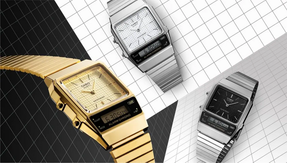 MONTRE | CASIO vintage Silver black