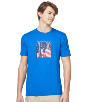 T-SHIRT | OAKLEY USA Flag Picture blue