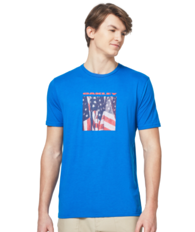T-SHIRT | OAKLEY USA Flag Picture blue