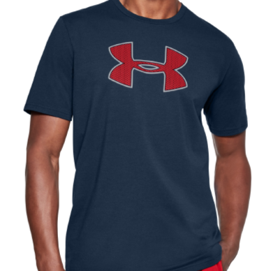 T-SHIRT | Under Armour Bleu/ Red logo